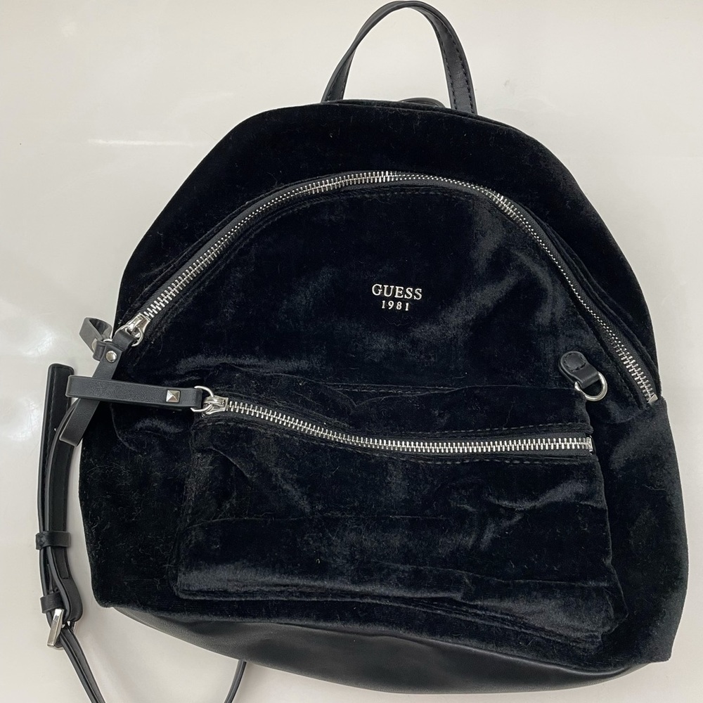 black velvet Guess small backpack